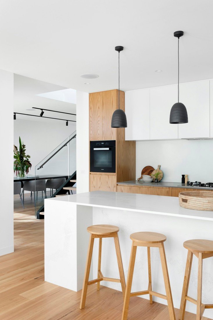 Built-in oven and hob installed in a contemporary kitchen